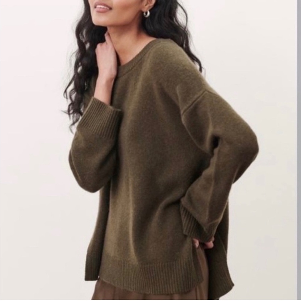 Jenni Kayne Boyfriend Sweater (Olive)